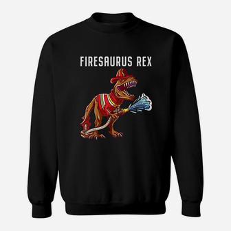 Firefighter T Rex Dinosaur Sweatshirt | Crazezy CA