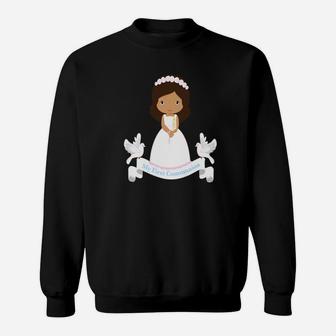 First Communion Gift Kids Niece Bff Daughter Girl Sweatshirt - Thegiftio UK