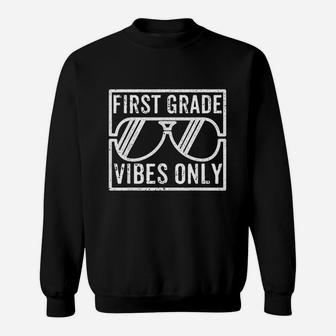 First Grade For Boys Girls Kids Teacher Sweatshirt | Crazezy