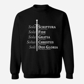 Five Solas Reformed Christian Sweatshirt - Thegiftio UK