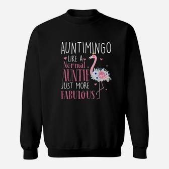 Flamingo Auntimingo Like A Normal Auntie Sweatshirt | Crazezy AU
