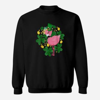 Flamingo St Patrick Day Sweatshirt - Monsterry