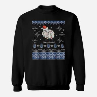 Fleece Navidad - Christmas Sheep Sweatshirt | Crazezy
