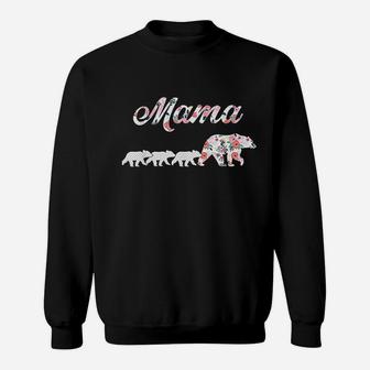 Floral Mama Bear Sweatshirt | Crazezy AU