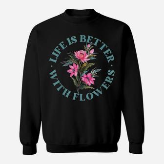 Florist Flower Bouquet Floral Designer Quote Sweatshirt | Crazezy CA