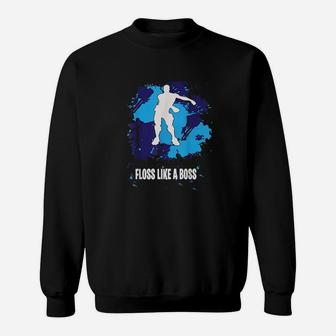 Floss Like A Boss Kid Flossin Dance Sweatshirt | Crazezy UK