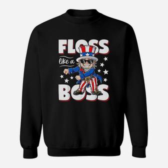 Floss Like A Boss Sweatshirt | Crazezy