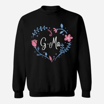 Flower G-Ma Grandma Christmas Birthday Gift Tee Sweatshirt | Crazezy