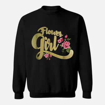 Flower Girl , Bride Groom Wedding Party Gift Sweatshirt | Crazezy CA