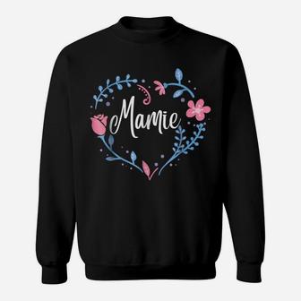 Flower Mamie Grandma Christmas Birthday Gift Tee Sweatshirt | Crazezy