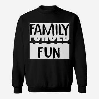 Forced Family Fun Christmas Sweatshirt Sweatshirt | Crazezy