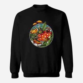 Forest Mushrooms Nature Sweatshirt | Crazezy