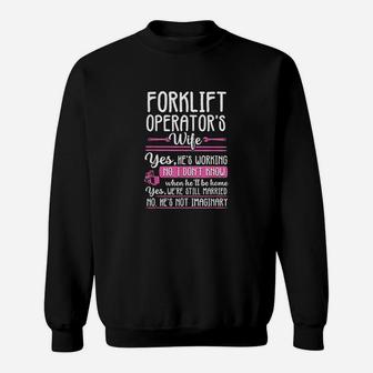 Forklift Operator Truck Driver Wife Funny Gift Women Sweatshirt | Crazezy UK