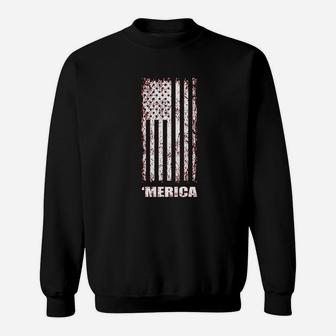Fourth Of July American Flag Graphic Design Sweatshirt | Crazezy DE