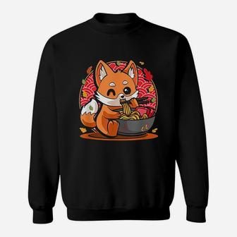 Fox Eating Pho Noodles Sweatshirt - Thegiftio