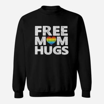 Free Mom Hugs Free Mom Hugs Rainbow Gay Pride Sweatshirt | Crazezy DE