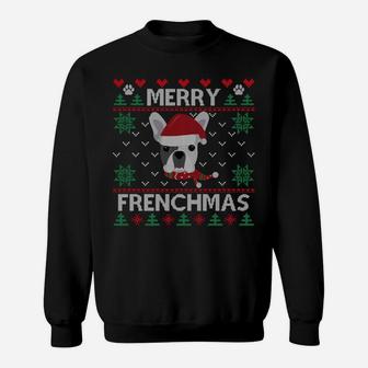 French Bulldog Christmas Frenchie Ugly Xmas Sweater Gift Sweatshirt Sweatshirt | Crazezy UK