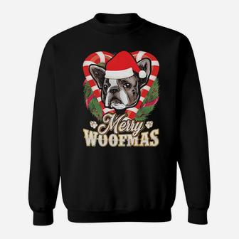 French Bulldog Merry Woofmas Frenchie Santa Dog Sweatshirt - Monsterry AU