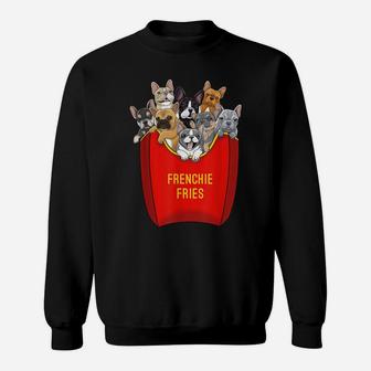 Frenchie Fries Shirt French Bulldog Dog Mom Dog Dad Cute Sweatshirt | Crazezy