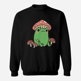 Frog With Mushroom Hat Sweatshirt | Crazezy AU