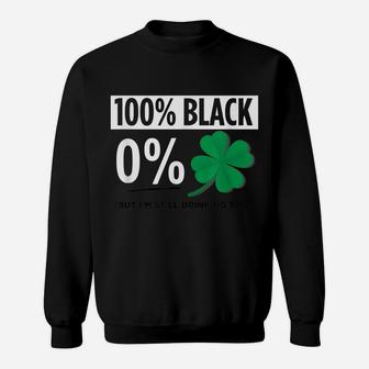 Funny Black People St Patricks Day Irish Shamrock Sweatshirt | Crazezy DE