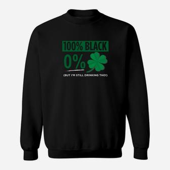 Funny Black People St Patricks Day Irish Shamrock Sweatshirt - Thegiftio UK