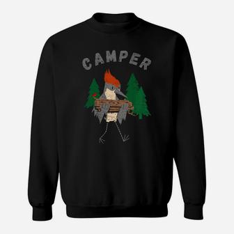 Funny Camping Bird Watcher Sweatshirt | Crazezy CA