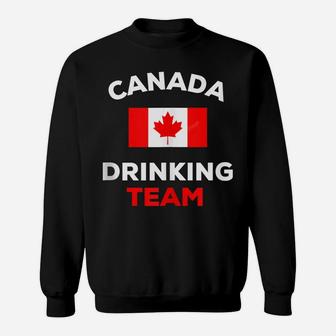 Funny Canada Drinking Team Drunk Beer Canadian Flag Party Sweatshirt | Crazezy UK