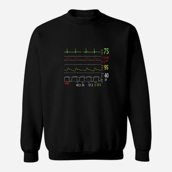 Funny Cardiologist Blood Pressure Monitor Sweatshirt - Monsterry DE