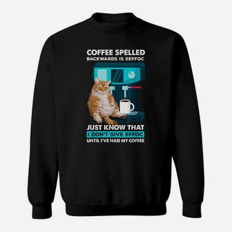 Funny Cat Espresso Machine And Cup For Barista Coffee Lovers Sweatshirt | Crazezy