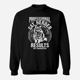 Funny Cat Herder Gift For Men Women Cool Kitten Pet Lovers Sweatshirt | Crazezy UK