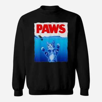 Funny Cat Shirt, Cat Paws Shirt, Cute Cat T Shirt, Cat Sweatshirt | Crazezy