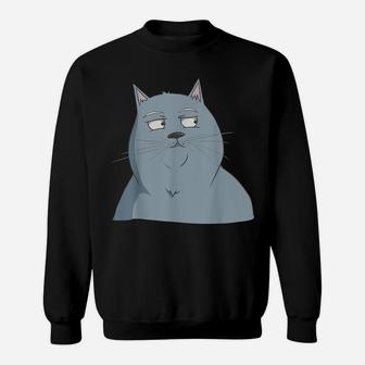 Funny Cat Tee - Vintage Cat Mom Cat Dad Sarcastic Cat Lovers Sweatshirt | Crazezy