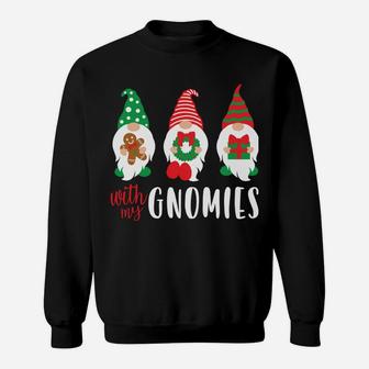 Funny Christmas Chillin With My Gnomies Cute Men Women Sweatshirt | Crazezy