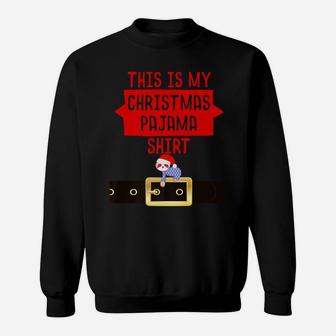Funny Christmas Family Matching Pajama Sloth Santa Xmas Gift Sweatshirt | Crazezy