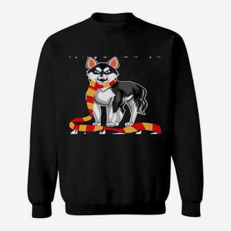 Funny Christmas My Patronus Is A Husky Cute Siberian Dog Sweatshirt | Crazezy CA