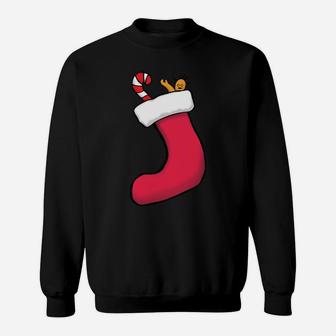 Funny Christmas Stocking Holiday Season Sweatshirt | Crazezy