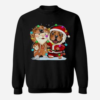 Funny Cocker Spaniel Wearing Santa Suit Chris Sweatshirt - Monsterry UK