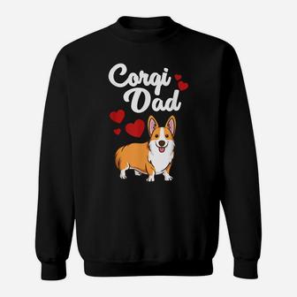 Funny Corgi Dad Gift For Men Cool Pembroke Welsh Corgi Dog Sweatshirt | Crazezy