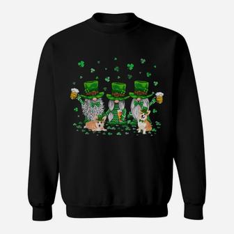 Funny Corgi Gnomes Irish St Patty's Themed Lucky Dog Gnome Sweatshirt | Crazezy AU