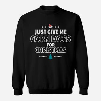 Funny Corn Dogs Christmas Sweatshirt Sweatshirt | Crazezy