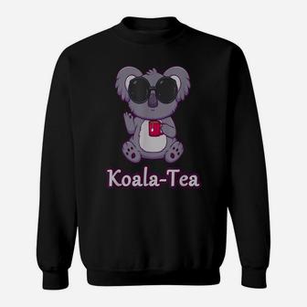 Funny Cute Animal "Koala-Tea" Quality Pun Sweatshirt | Crazezy DE