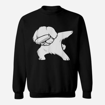 Funny Dabbing Maltese Dog Birthday Party Gift Shirt Sweatshirt | Crazezy