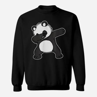 Funny Dabbing Panda Dab Dance Cool Panda Lover Gift Sweatshirt | Crazezy