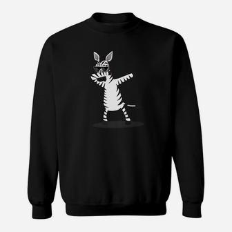 Funny Dabbing Zebra For Animal Lovers Sweatshirt - Thegiftio UK