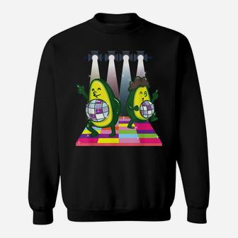 Funny Dancing Avocado Guacamole Gift Vegan Vegetarian Food Sweatshirt | Crazezy