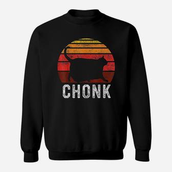 Funny Fat Cats Meme Chonk Cat Sweatshirt - Thegiftio UK