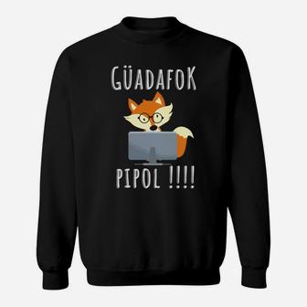 Funny Fox Work From Home Sweatshirt Sweatshirt | Crazezy DE