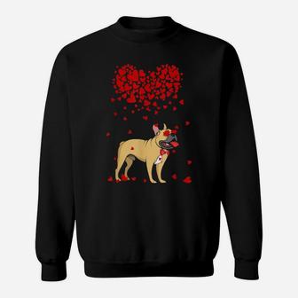 Funny French Bulldog Outfit Dog Valentine Sweatshirt - Monsterry