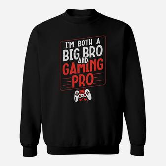 Funny Gamer Brother Vintage Video Games For Boys Son Gaming Sweatshirt | Crazezy UK